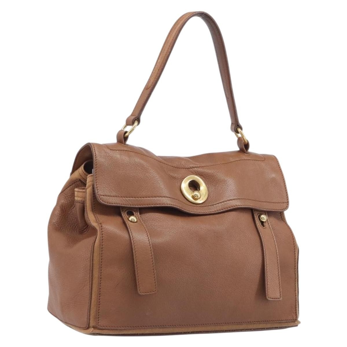 Saint Laurent Muse Two Leather Brown Leather Handbag (Pre-Owned)