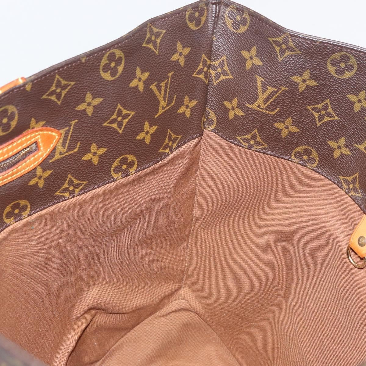 Louis Vuitton Shopping Sac Monogram Canvas Brown Canvas Handbag (Pre-Owned)