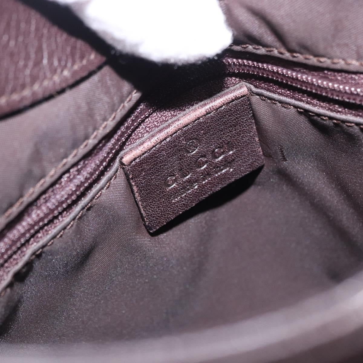 Gucci Vintage Bamboo Handle Tote Leather Brown Leather Tote Bag Bag (Pre-Owned)