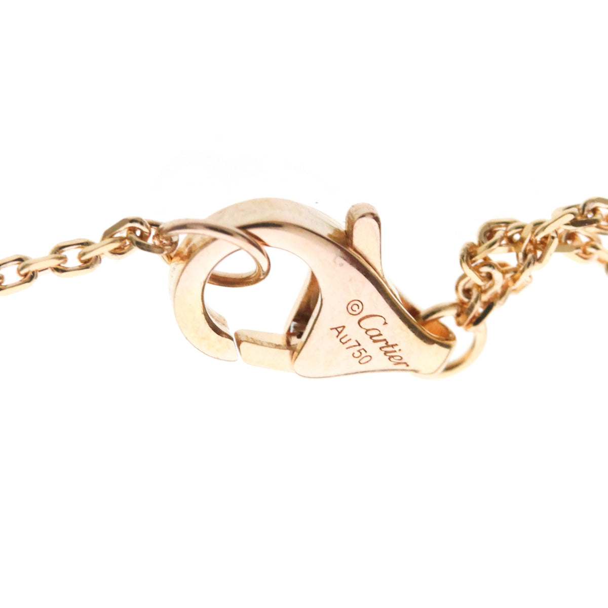 Cartier Trinity Choker 18K Tricolor Gold Gold Gold Necklace Jewelry (Pre-Owned)