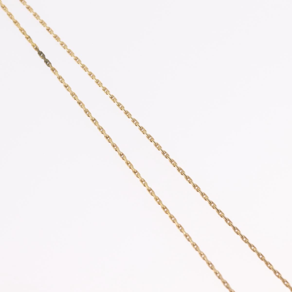 Christian Dior Logo Heart Pendant Metal Gold Metal Necklace Jewelry (Pre-Owned)