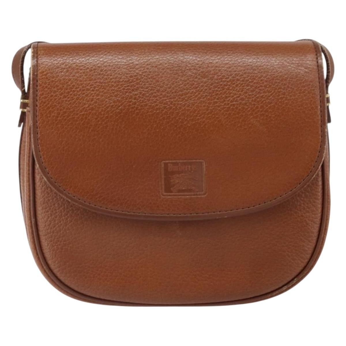 Burberry Vintage Leather Brown Leather Shoulder Bag Bag (Pre-Owned)