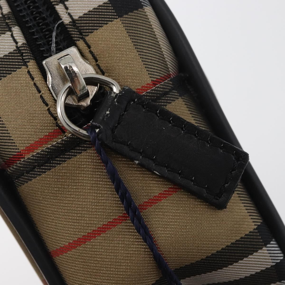 Burberry Nova Check Nylon Beige Nylon Handbag (Pre-Owned)
