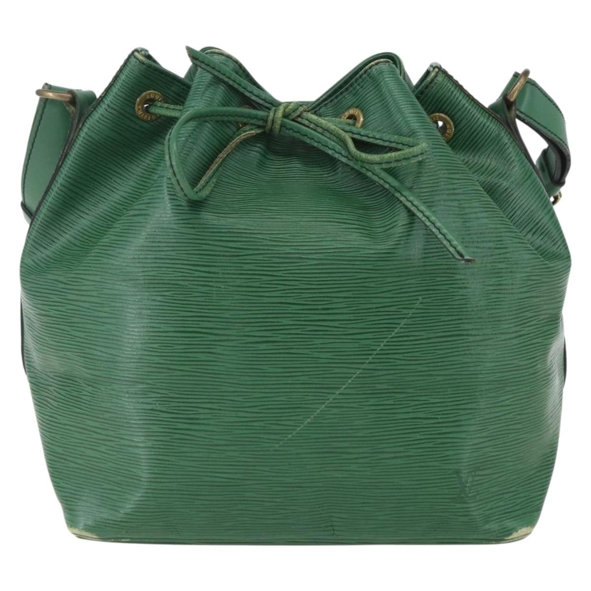 Louis Vuitton Petit Noe Epi Leather Green Leather Shoulder Bag Bag (Pre-Owned)
