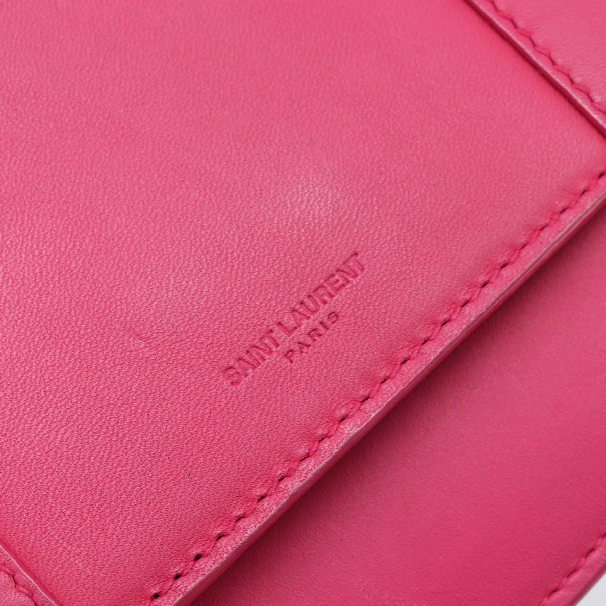 Saint Laurent Betty Leather Pink Leather Handbag (Pre-Owned)