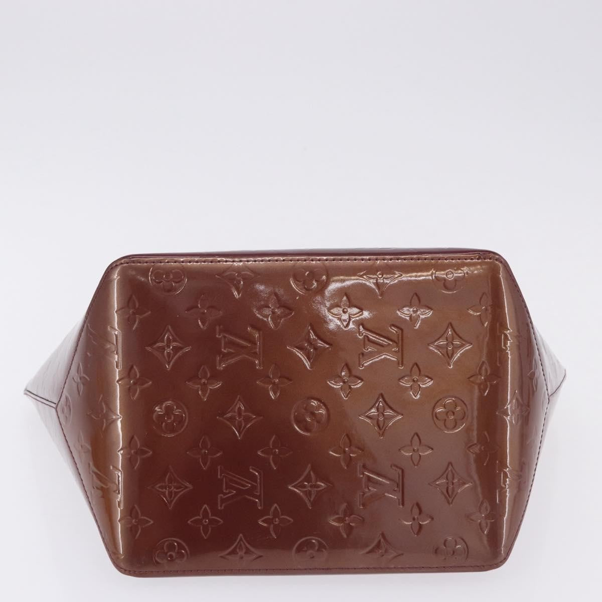 Louis Vuitton Bellevue Monogram Vernis Burgundy Patent_Leather Handbag (Pre-Owned)