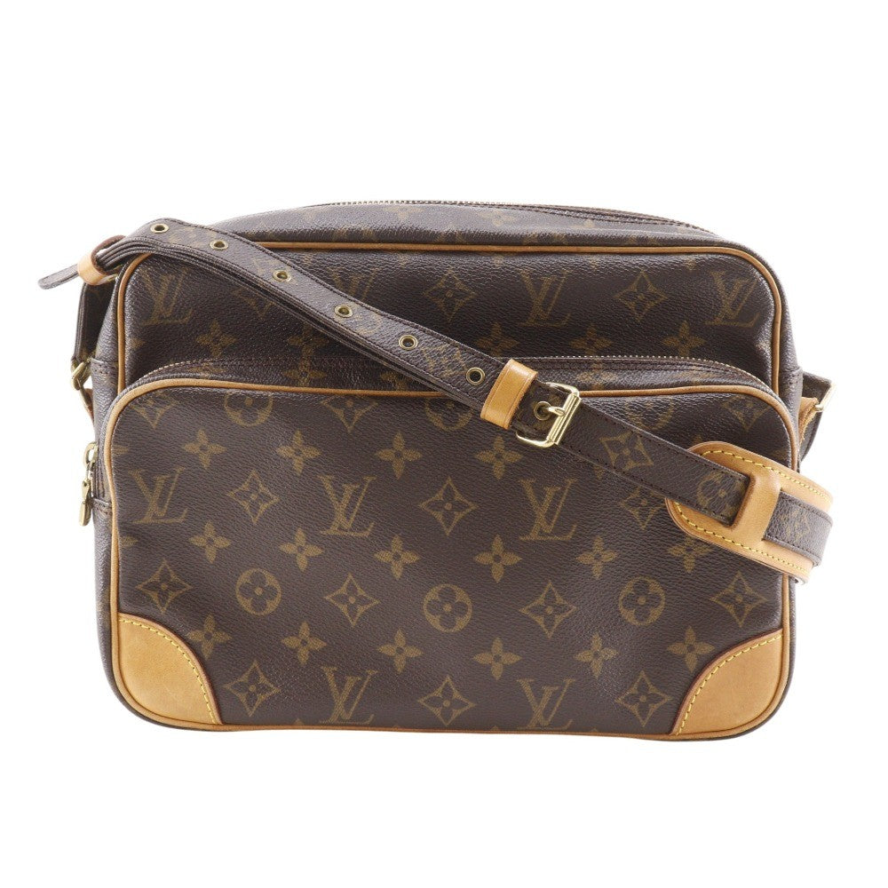Louis Vuitton Nil Messenger Monogram Canvas Brown Canvas Handbag (Pre-Owned)