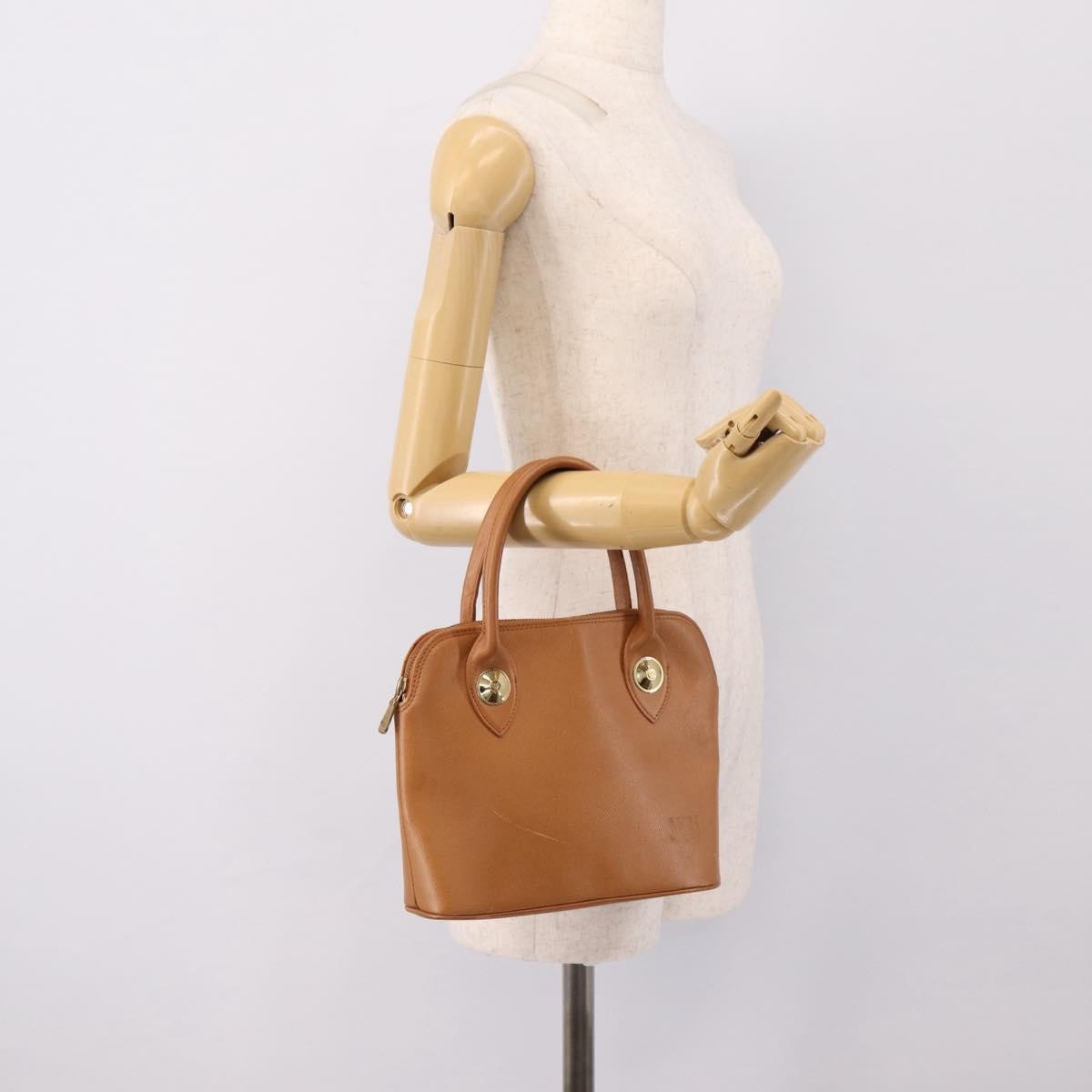 MCM Vintage Leather Brown Leather Handbag (Pre-Owned)