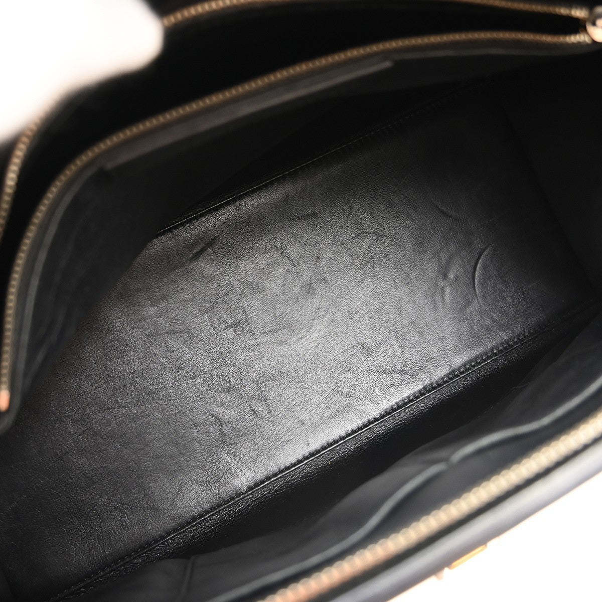 Balenciaga Le Dix Zip Cartable Top Handle Leather Black Leather Handbag (Pre-Owned)