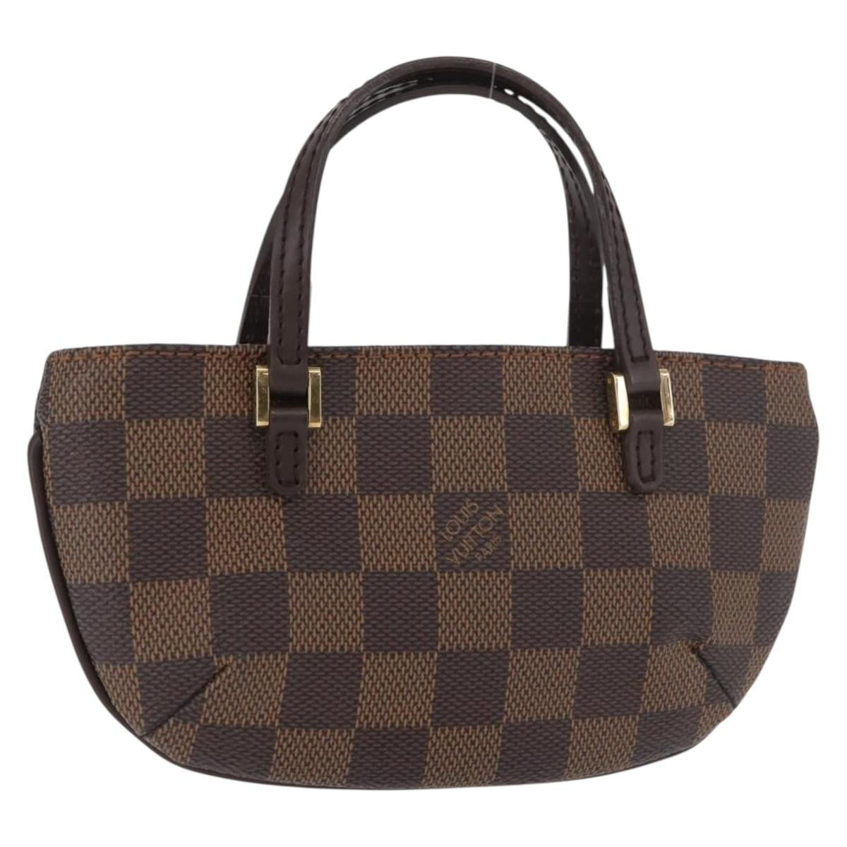 Louis Vuitton Manosque Pochette Damier Ebene Brown Canvas Clutche & Pouche Bag (Pre-Owned)