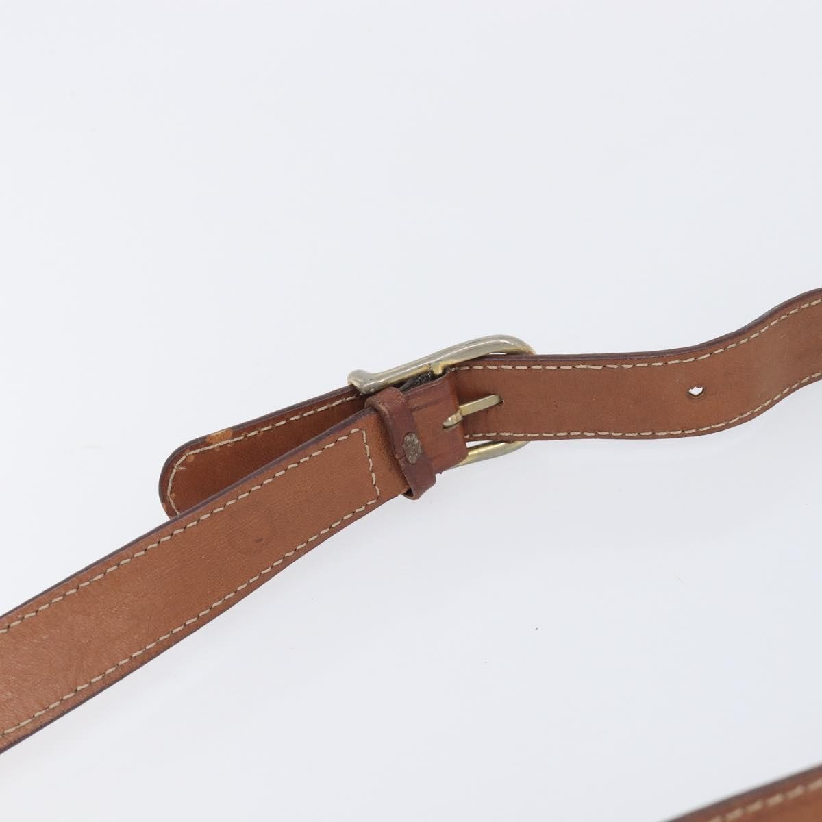Celine Vintage Macadam Canvas And Leather Brown Canvas Shoulder Bag Bag (Pre-Owned)