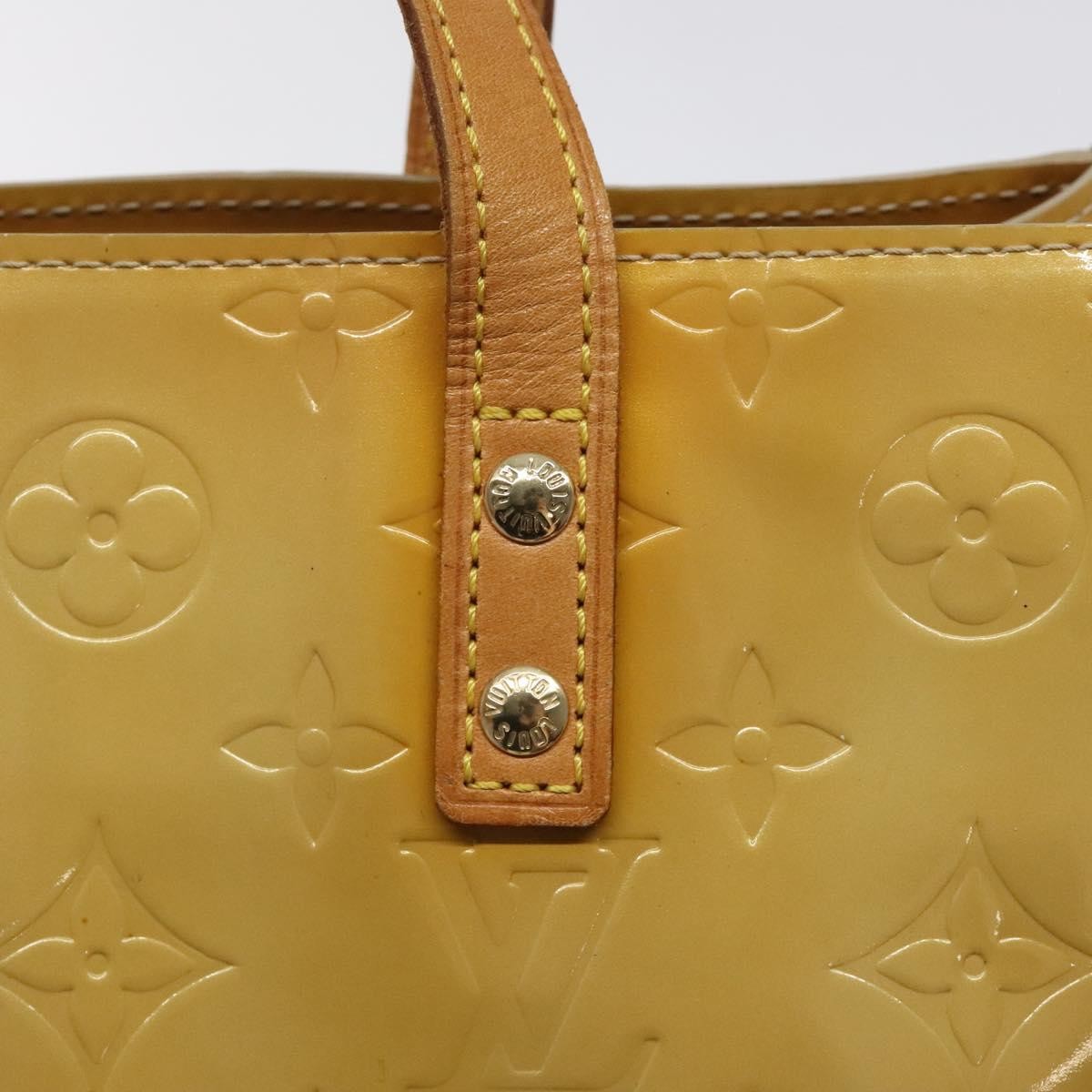 Louis Vuitton Reade Monogram Vernis Beige Patent_Leather Handbag (Pre-Owned)
