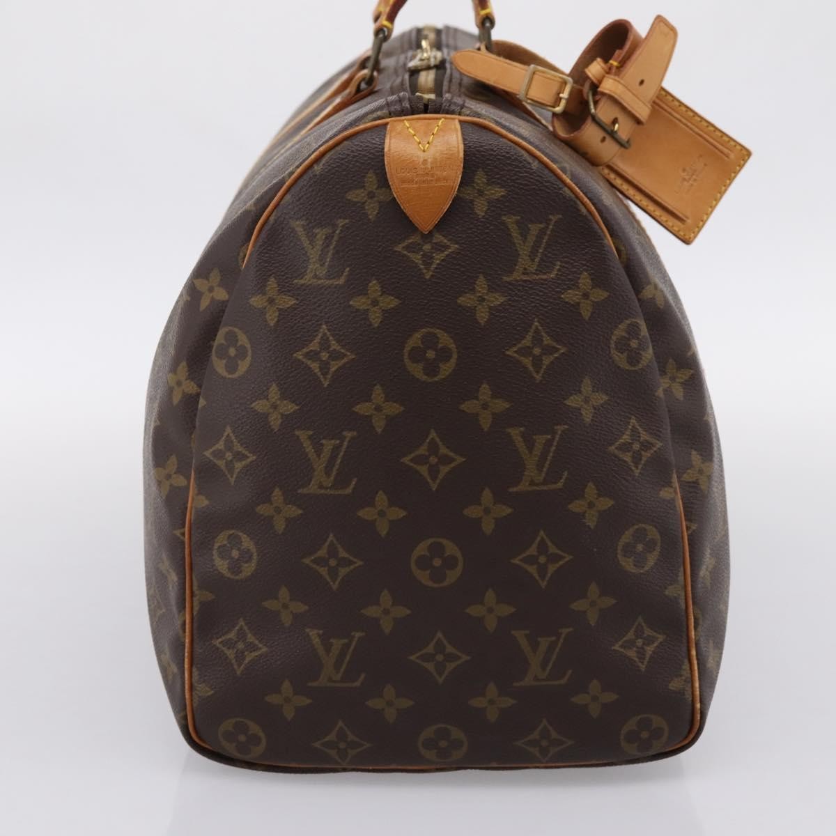 Louis Vuitton Keepall Bag Monogram Canvas Brown Canvas Travel Bag Bag (Pre-Owned)