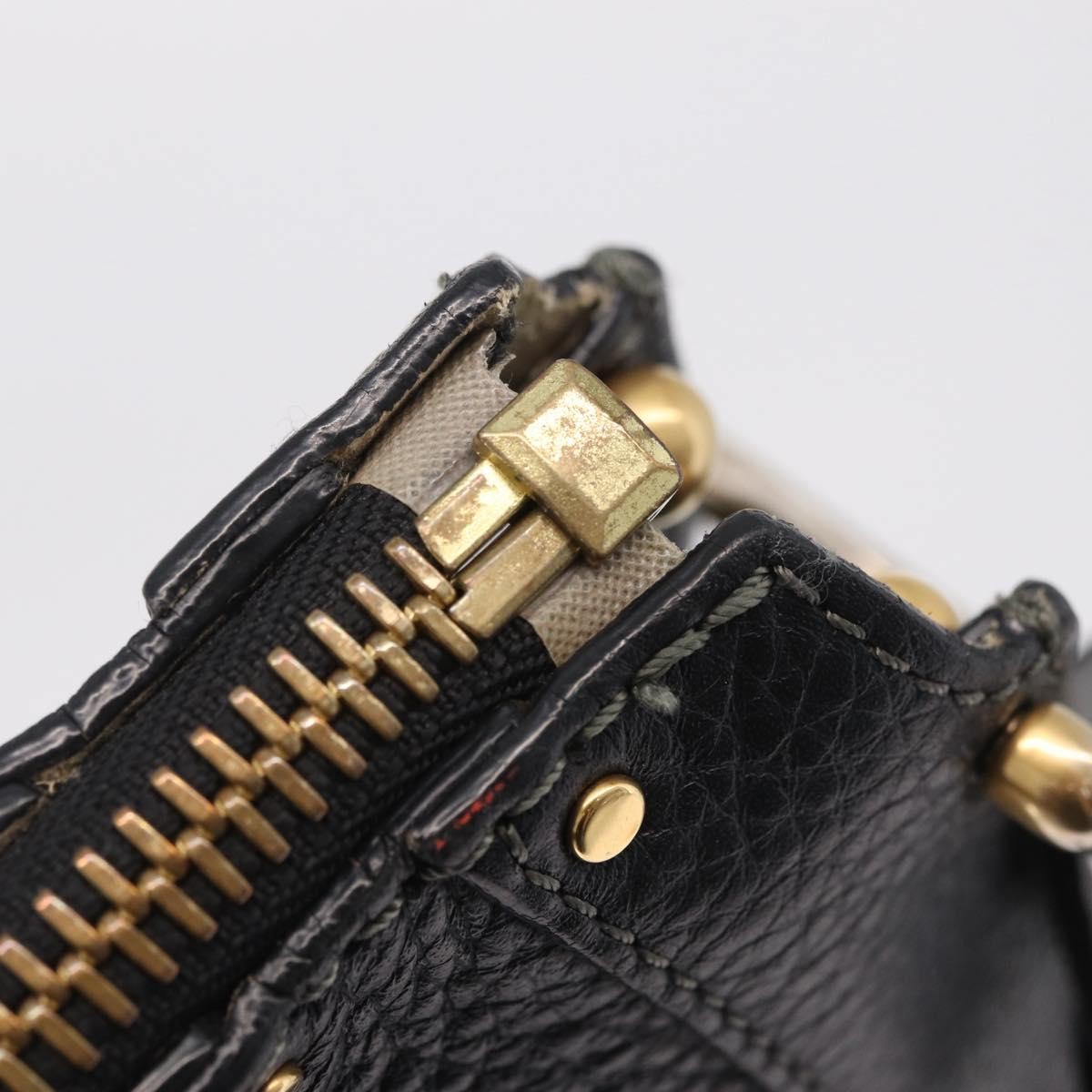 Chloe Hayley Hobo Leather Black Leather Shoulder Bag Bag (Pre-Owned)