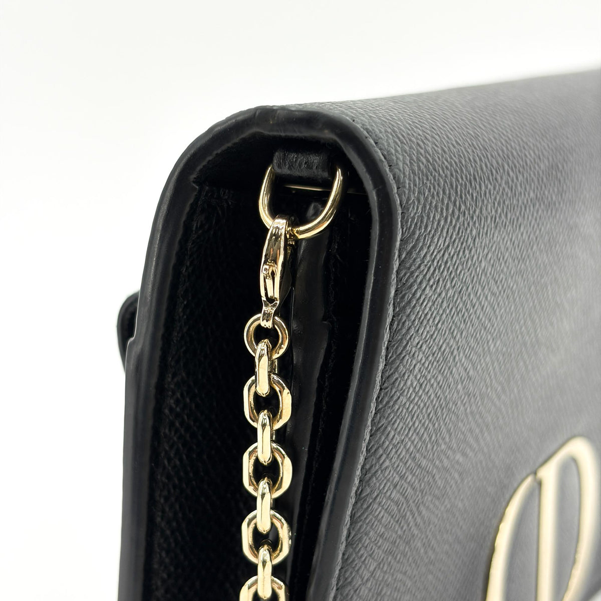 Christian Dior 30 Montaigne 2-In-1 Leather Black Leather Crossbody Bag Bag (Pre-Owned)