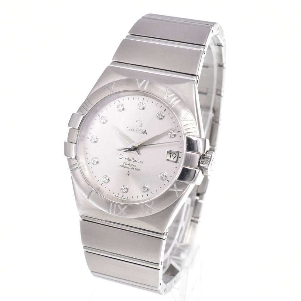 Omega Constellation Co-Axial Chronometer Automatic Stainless Steel With Diamond Markers Watch (Pre-Owned)