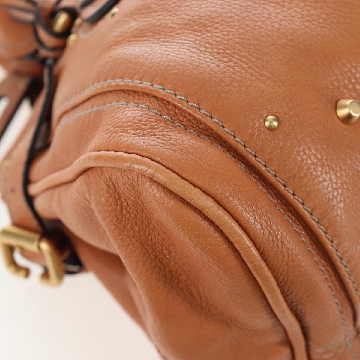 Chloe Paddington Leather Brown Leather Tote Bag Bag (Pre-Owned)