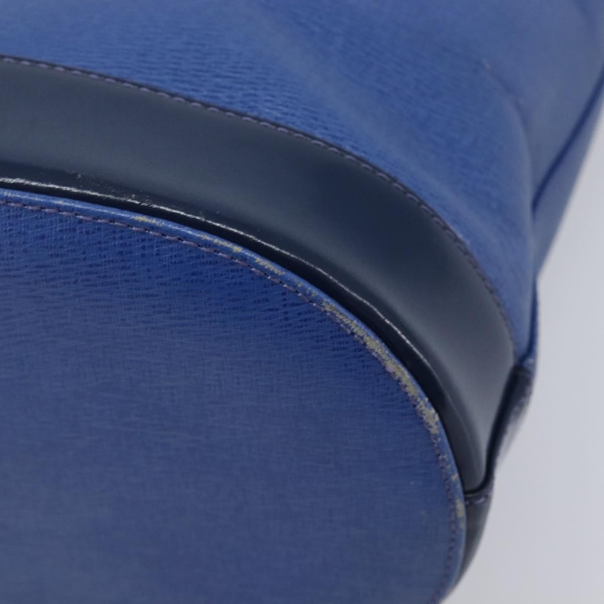 Burberry Shoulder Leather Blue Leather Shoulder Bag Bag (Pre-Owned)