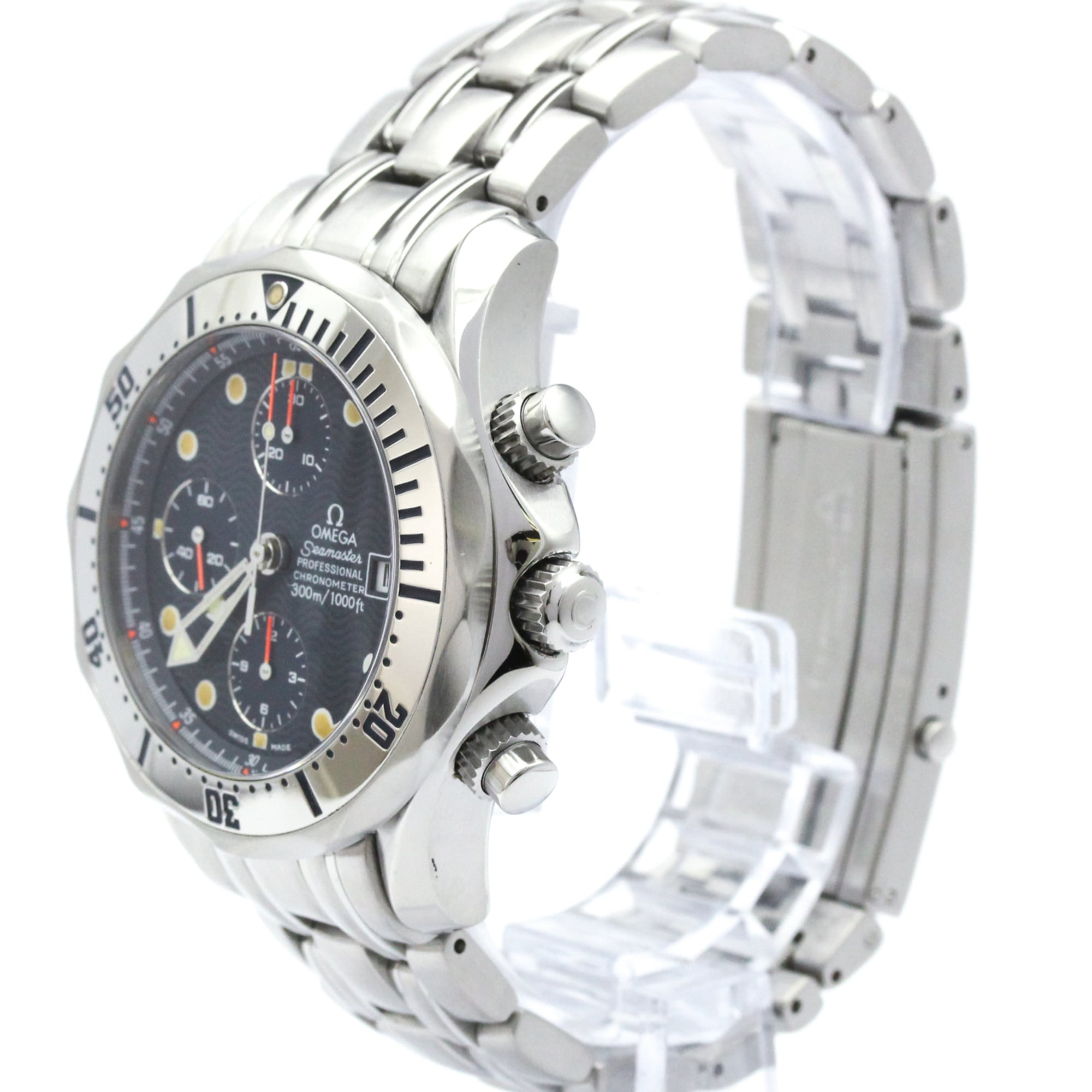Omega Seamaster Diver 300M Chronometer Chronograph Automatic Stainless Steel Watch (Pre-Owned)