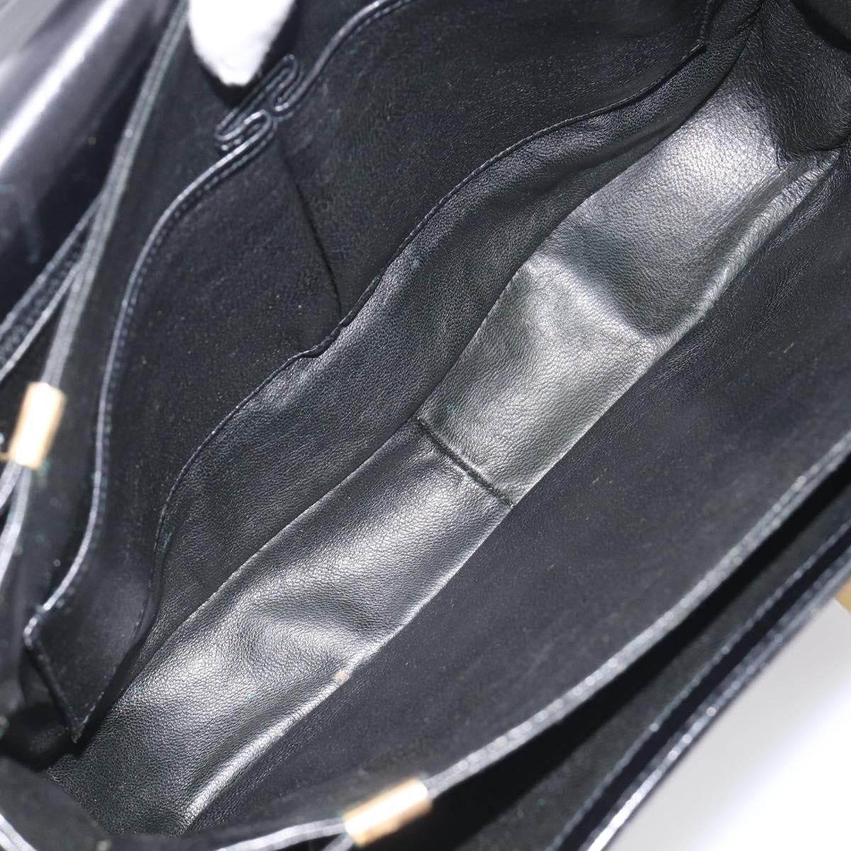 Celine Horse Carriage Leather Black Leather Shoulder Bag Bag (Pre-Owned)