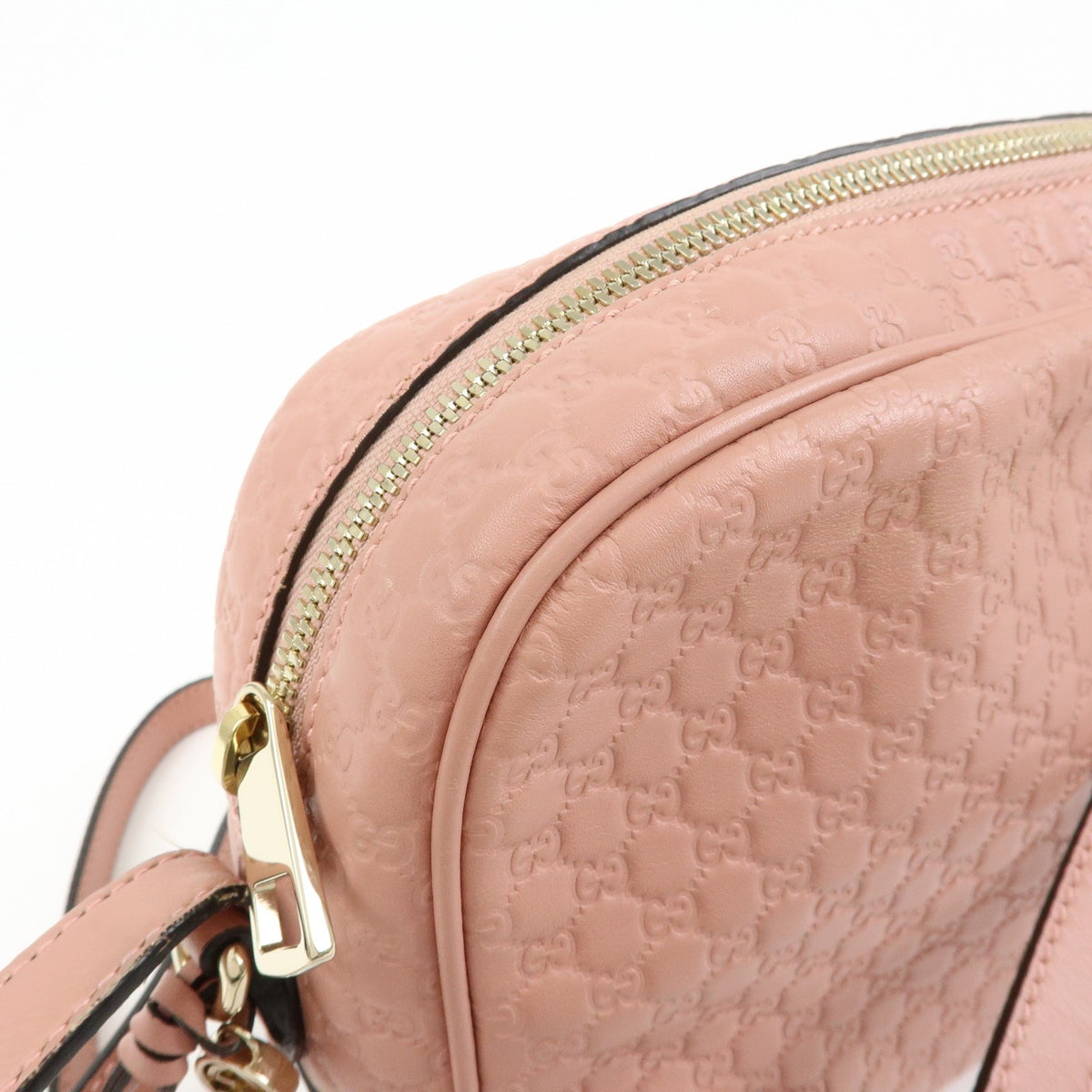 Gucci Bree Disco Microguccissima Leather Pink Leather Crossbody Bag Bag (Pre-Owned)