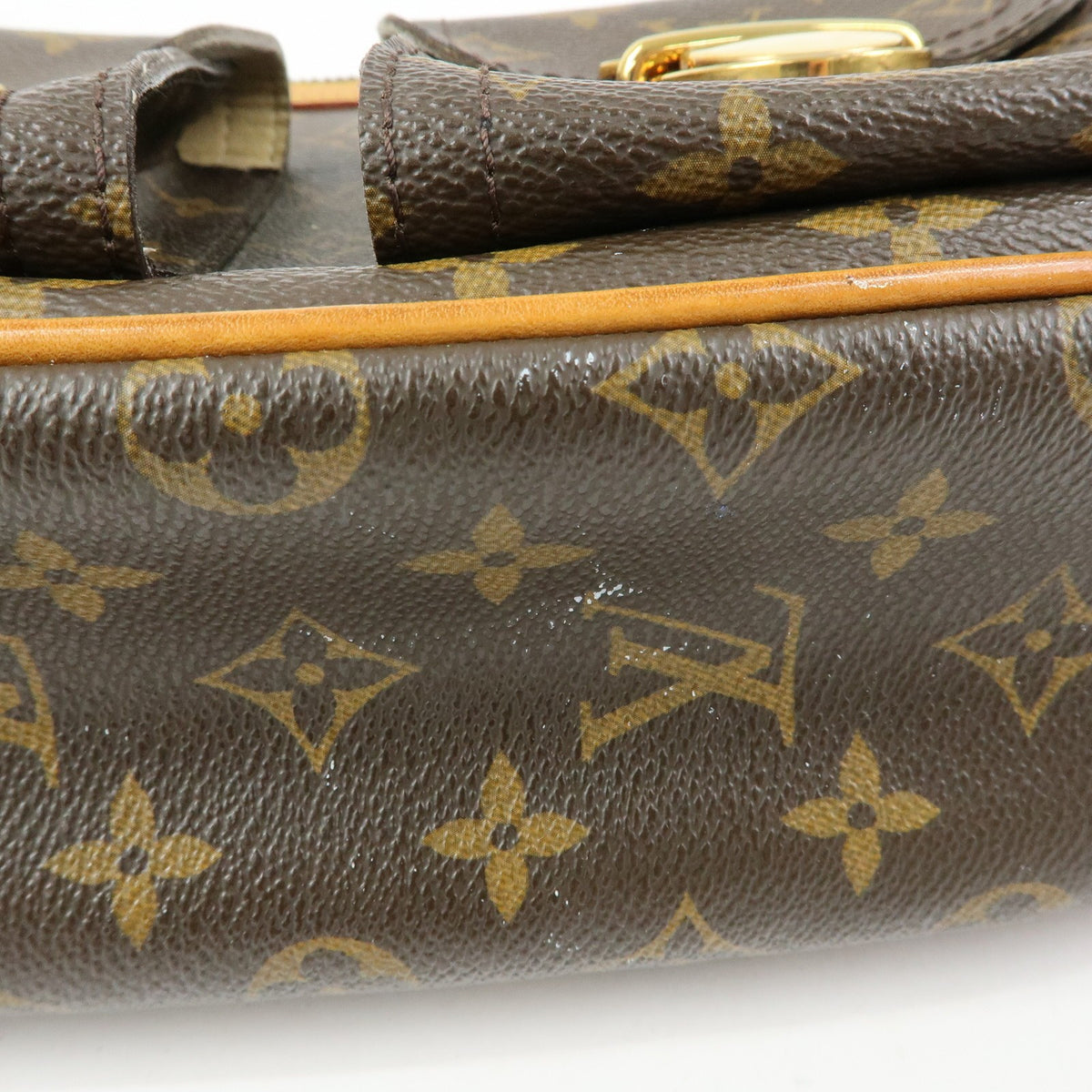Louis Vuitton Hudson Monogram Canvas Brown Canvas Handbag (Pre-Owned)