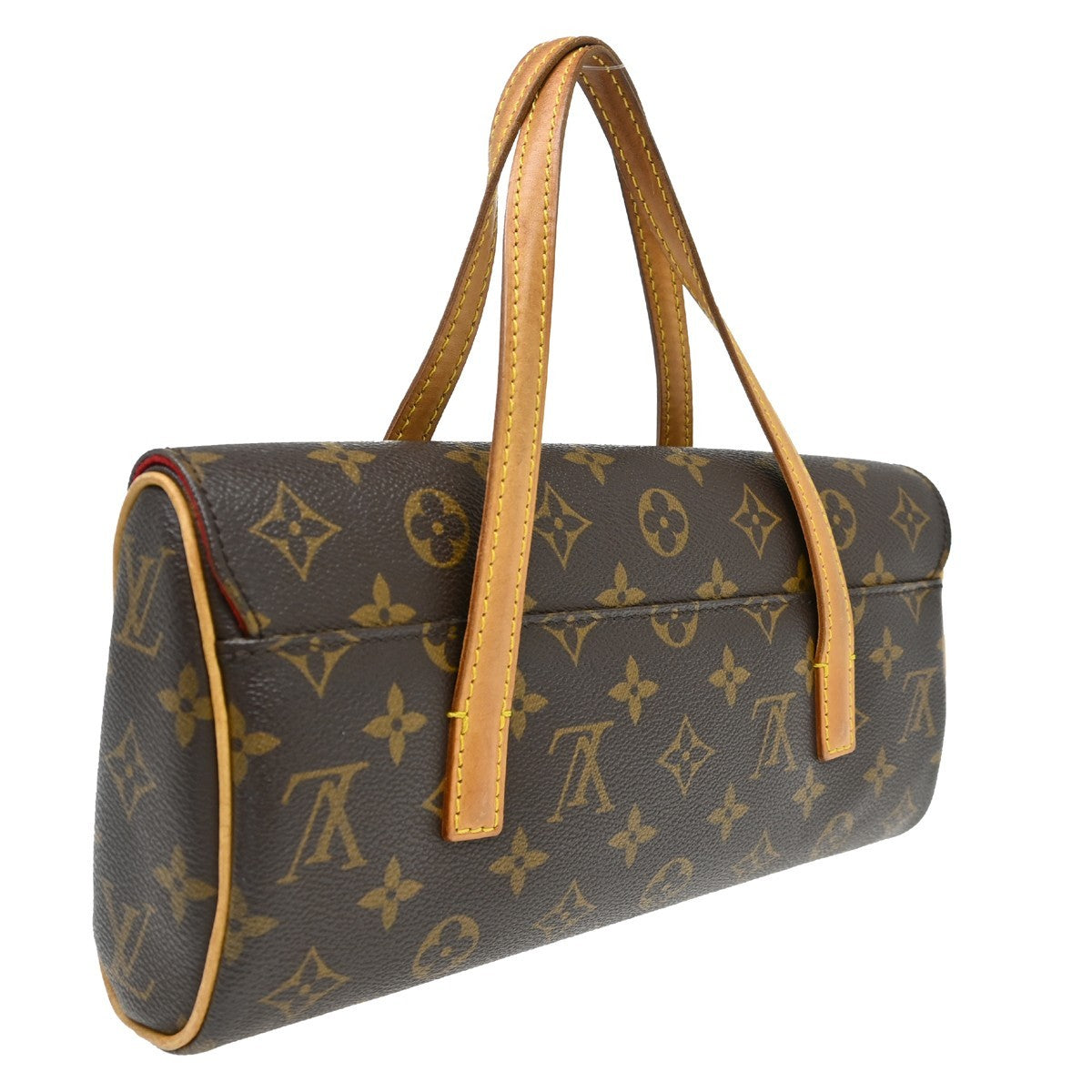 Louis Vuitton Sonatine Monogram Canvas Brown Canvas Handbag (Pre-Owned)