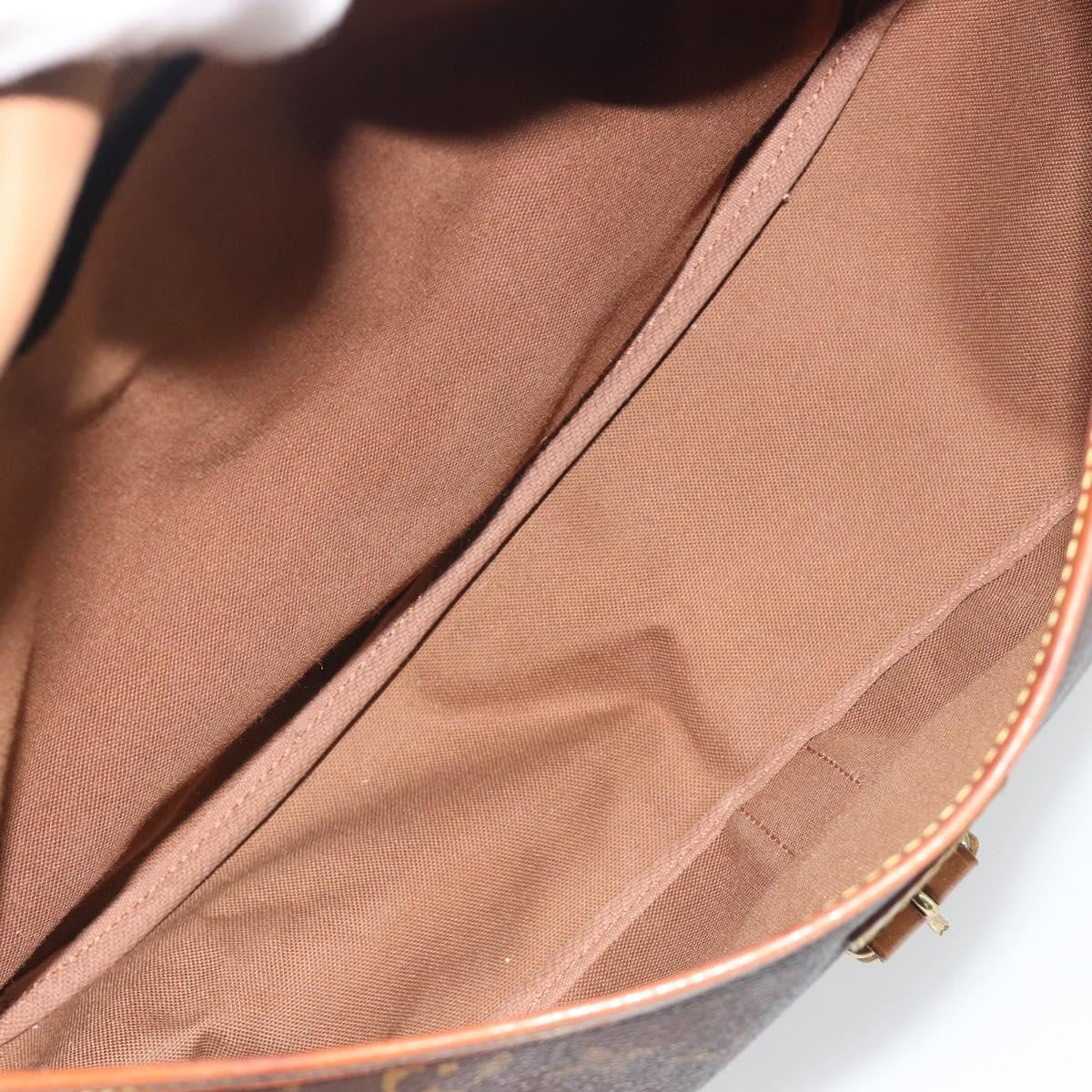 Louis Vuitton Saumur Monogram Brown Canvas Shoulder Bag Bag (Pre-Owned)