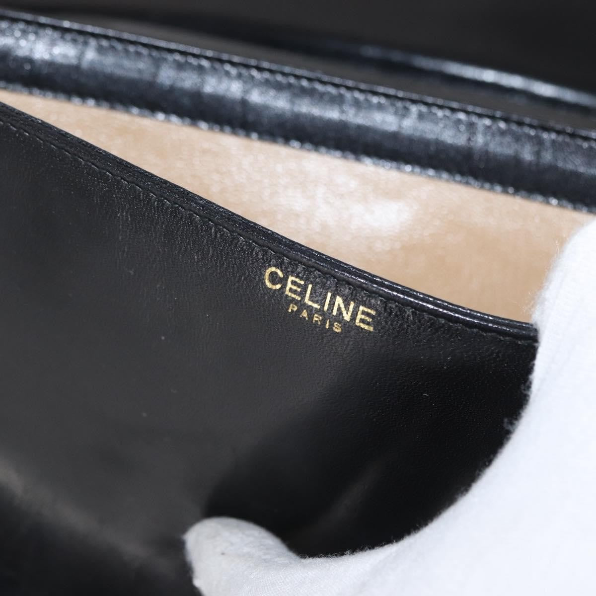 Celine Handbag Leather Black Leather Handbag (Pre-Owned)