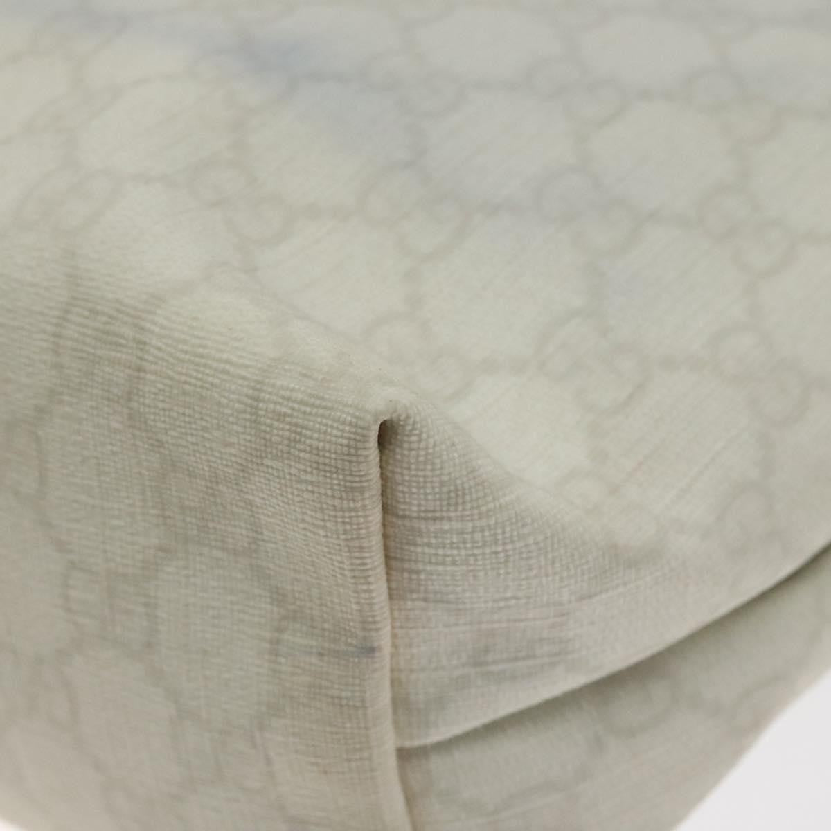 Gucci Vintage Tote Gg Canvas White Canvas Tote Bag Bag (Pre-Owned)