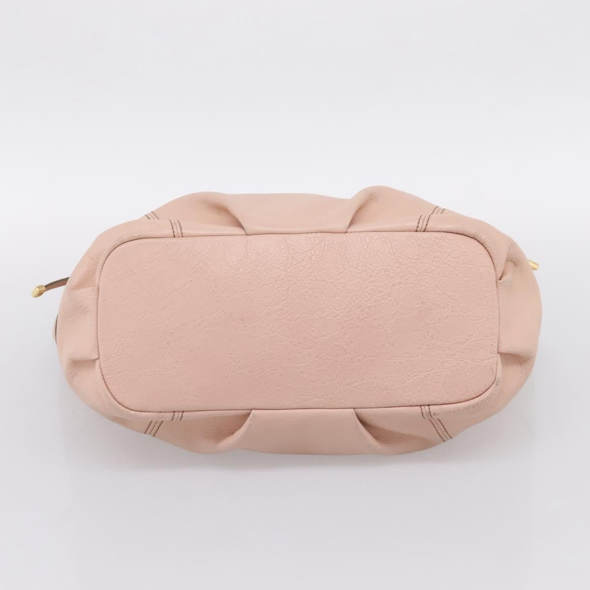 Burberry Blue Label Leather Pink Leather Shoulder Bag Bag (Pre-Owned)