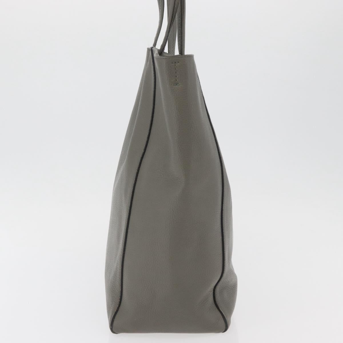 Celine Phantom Cabas Tote Leather Gray Leather Tote Bag Bag (Pre-Owned)