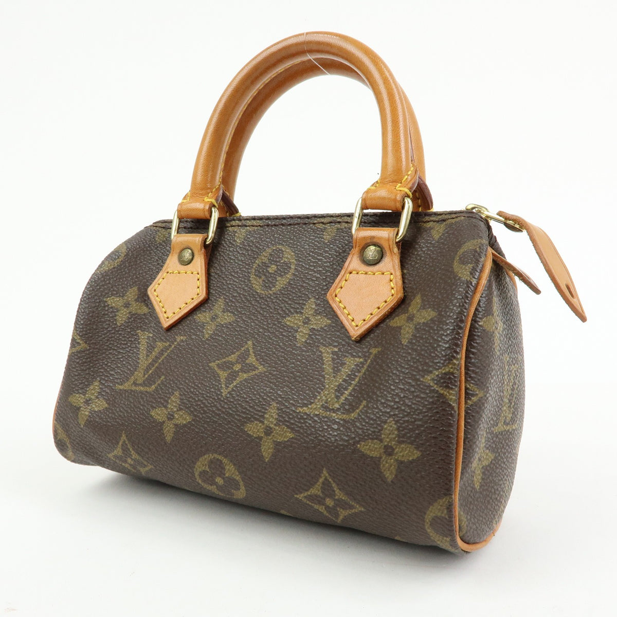 Louis Vuitton Speedy Mini Hl Monogram Canvas Brown Canvas Handbag (Pre-Owned)