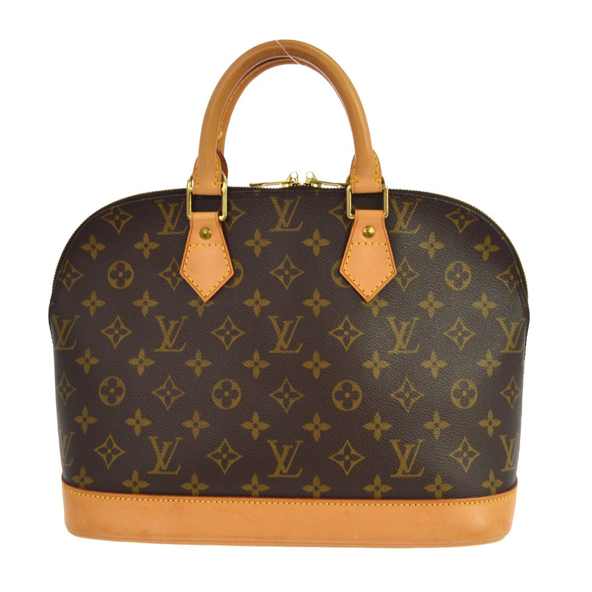Louis Vuitton Alma Monogram Canvas Brown Canvas Handbag (Pre-Owned)