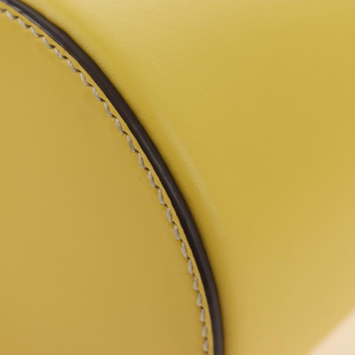 Miu Miu Vintage Leather Yellow Leather Handbag (Pre-Owned)