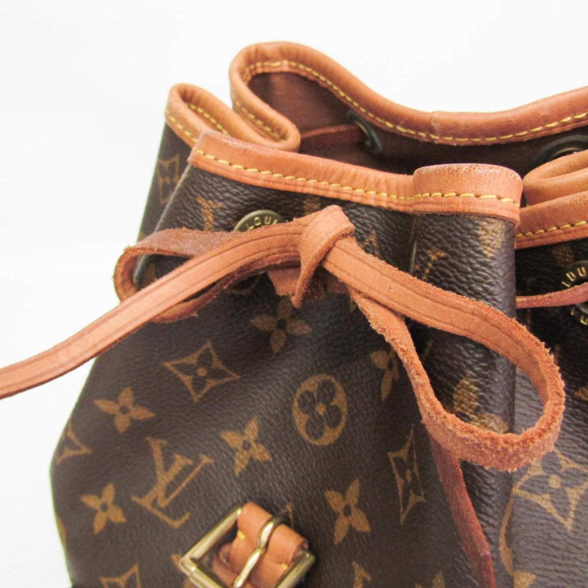 Louis Vuitton Vintage Montsouris Monogram Canvas Brown Canvas Backpack Bag (Pre-Owned)