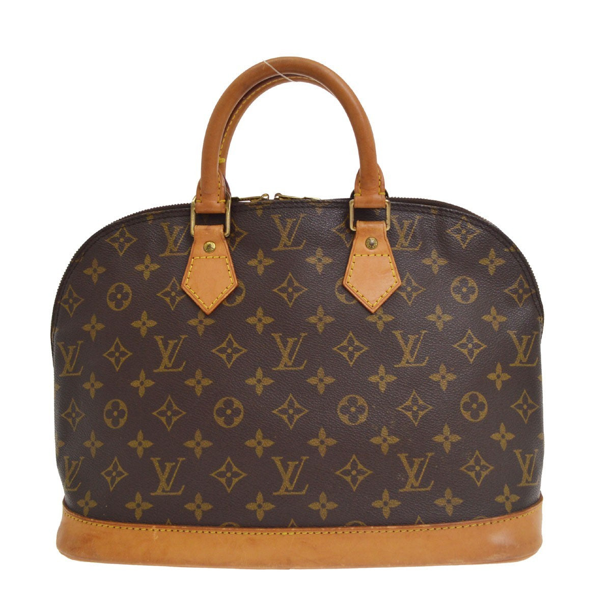 Louis Vuitton Vintage Alma Monogram Canvas Brown Canvas Handbag (Pre-Owned)