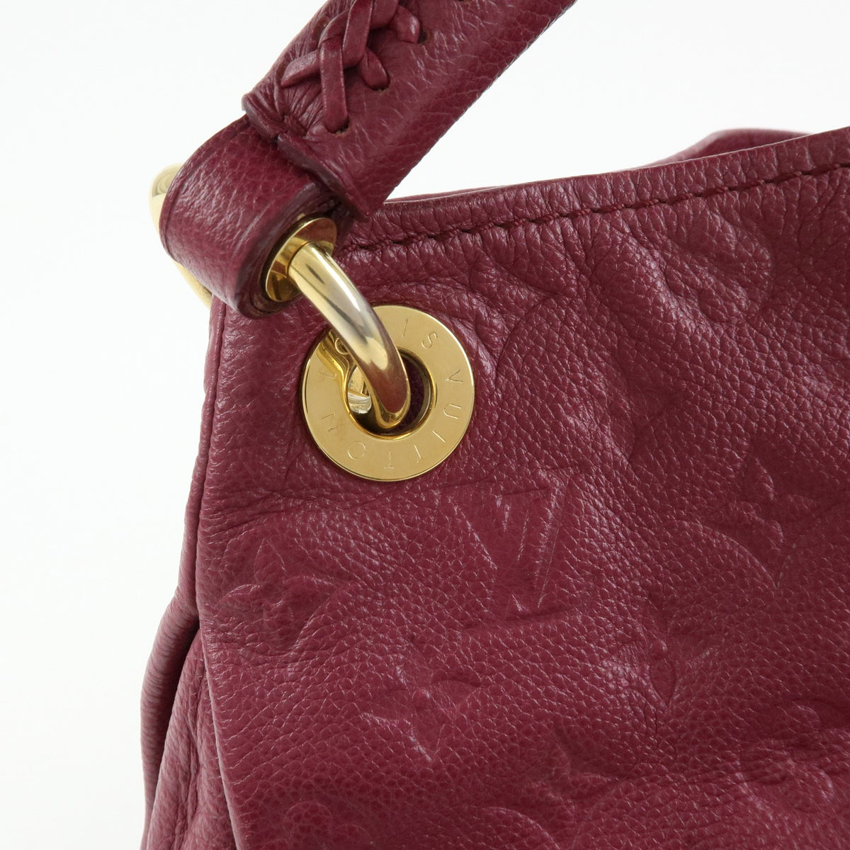 Louis Vuitton Artsy Monogram Empreinte Leather Burgundy Leather Handbag (Pre-Owned)
