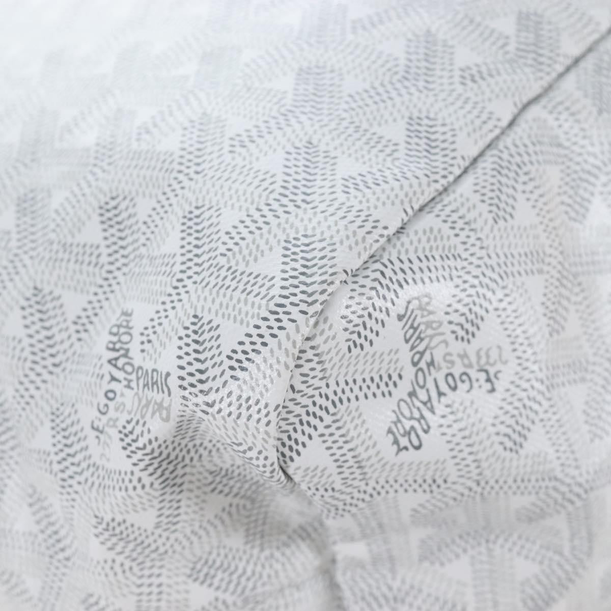 Goyard Boheme Hobo Iridescent Coated Canvas White Canvas Shoulder Bag Bag (Pre-Owned)