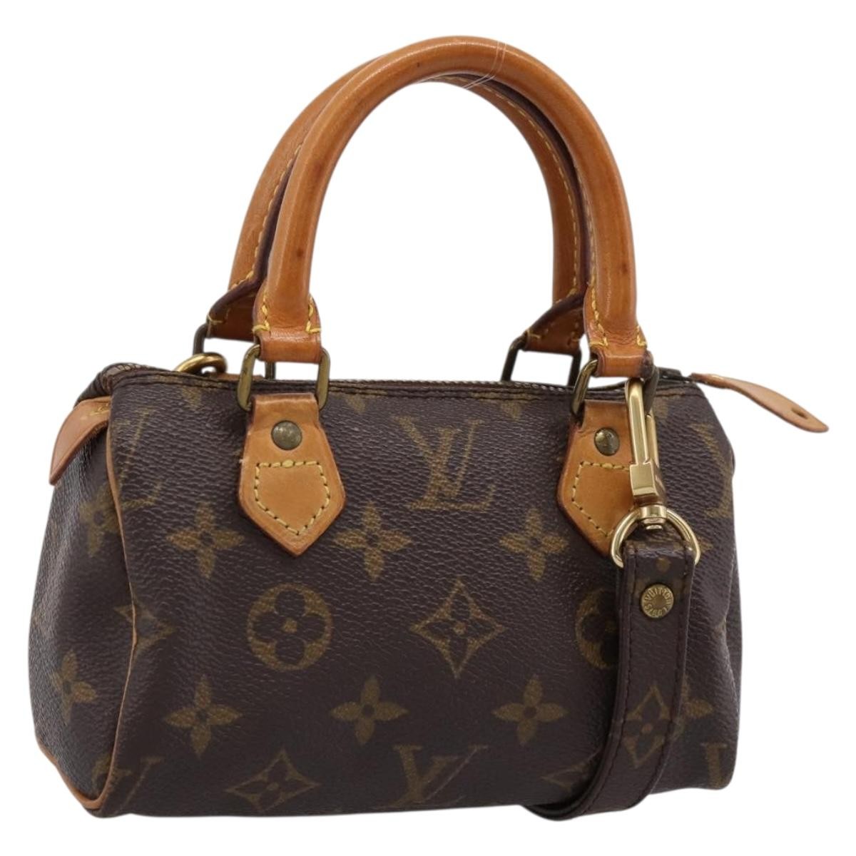 Louis Vuitton Speedy Mini Hl Monogram Canvas Brown Canvas Handbag (Pre-Owned)