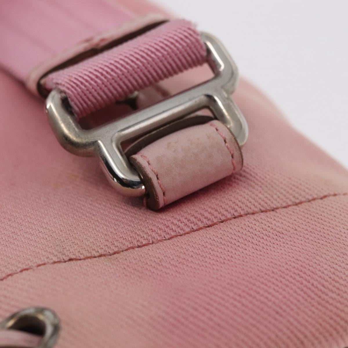 Saint Laurent Kahala Drawstring Canvas Pink Canvas Tote Bag Bag (Pre-Owned)