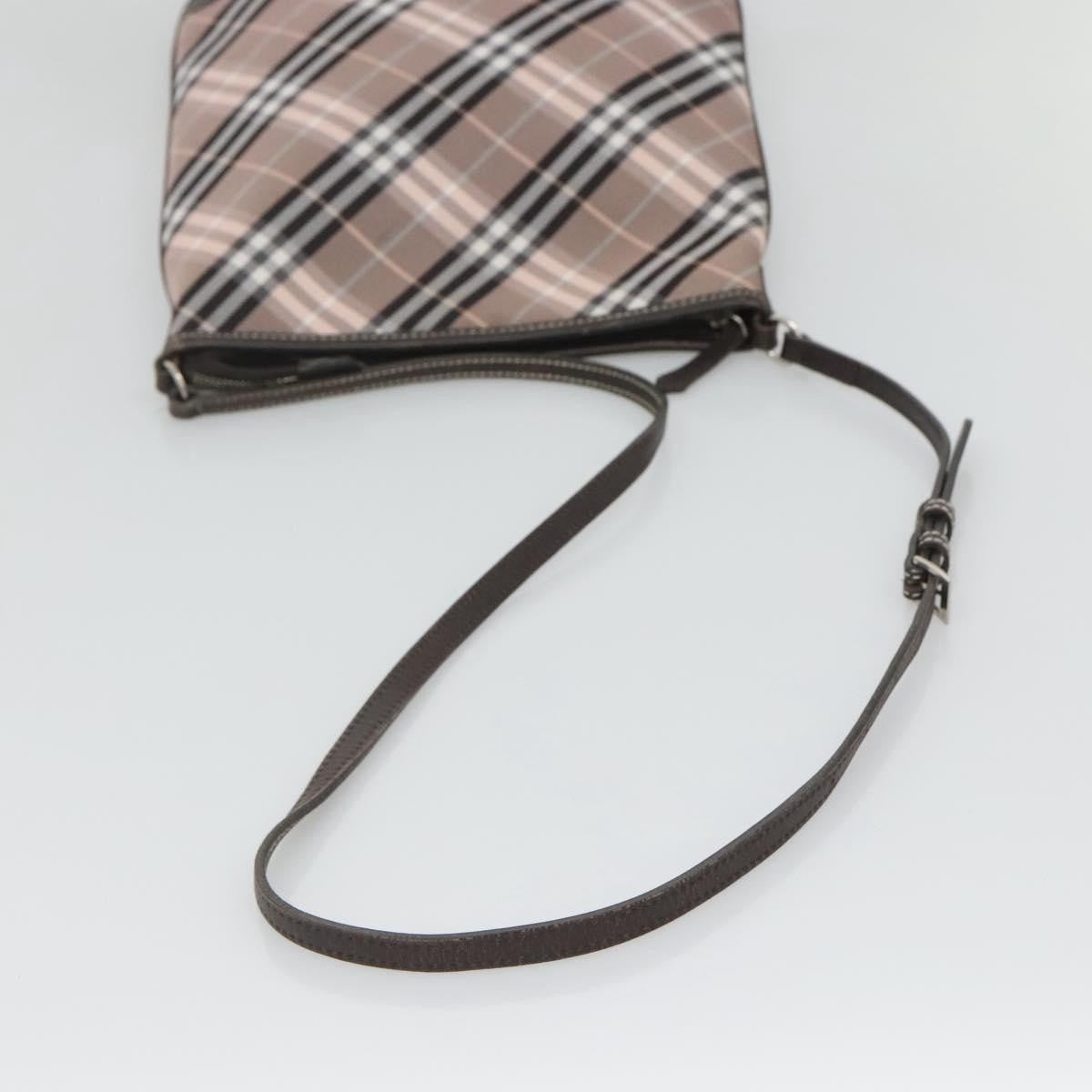 Burberry Nova Check Blue Label Canvas Pink Canvas Shoulder Bag Bag (Pre-Owned)