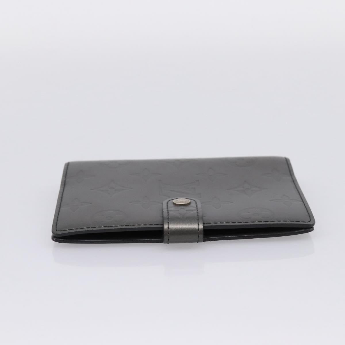 Louis Vuitton Agenda Cover Monogram Empreinte Leather Gray Canvas Wallets Accessory (Pre-Owned)