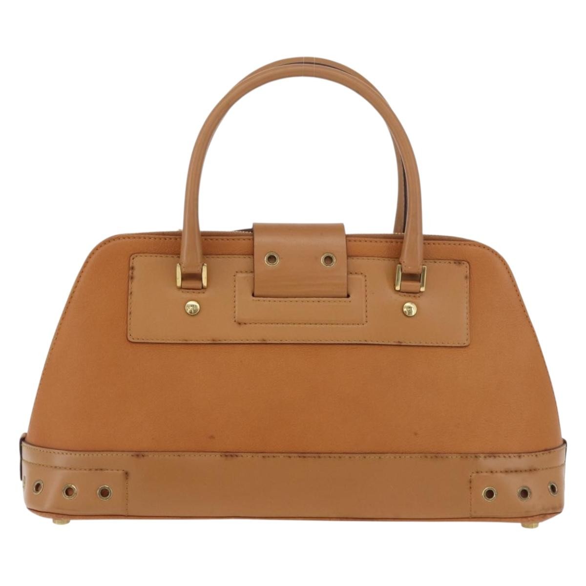 Christian Dior Street Chic Uptown Alligator Brown Leather Handbag (Pre-Owned)