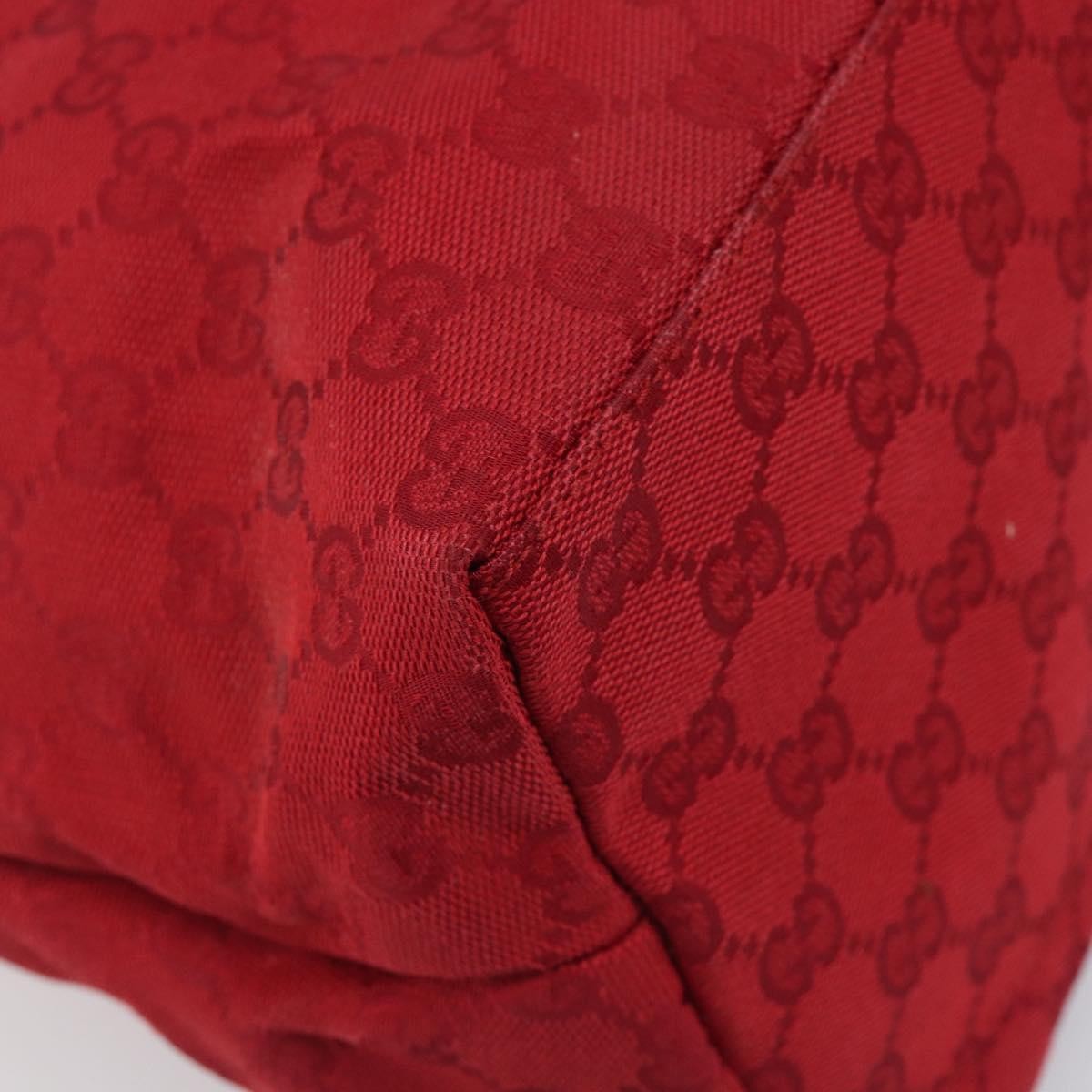 Gucci Double Pocket Zip Hobo Gg Canvas Red Canvas Shoulder Bag Bag (Pre-Owned)