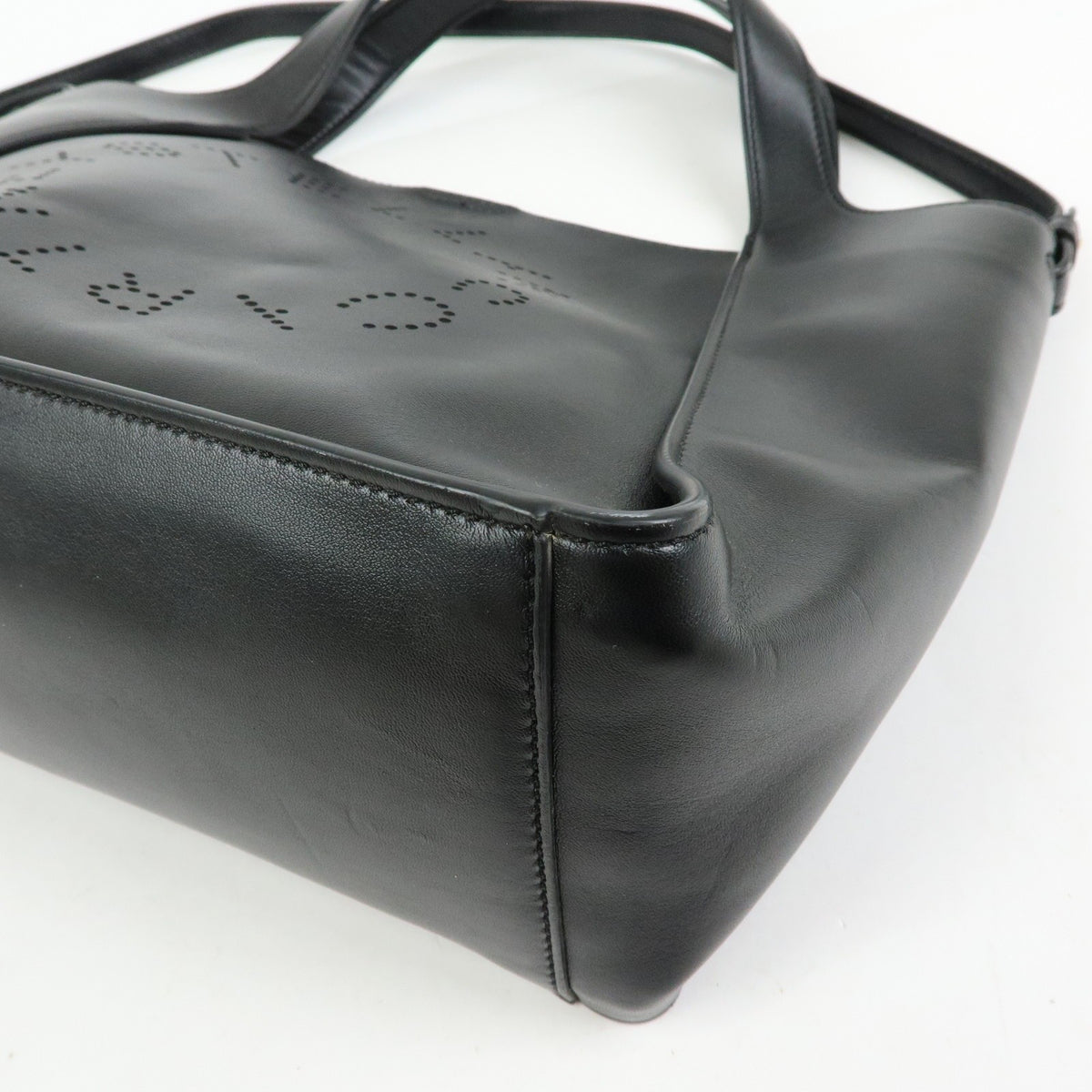 Stella Mccartney Alter Faux Leather Black Synthetic Tote Bag Bag (Pre-Owned)