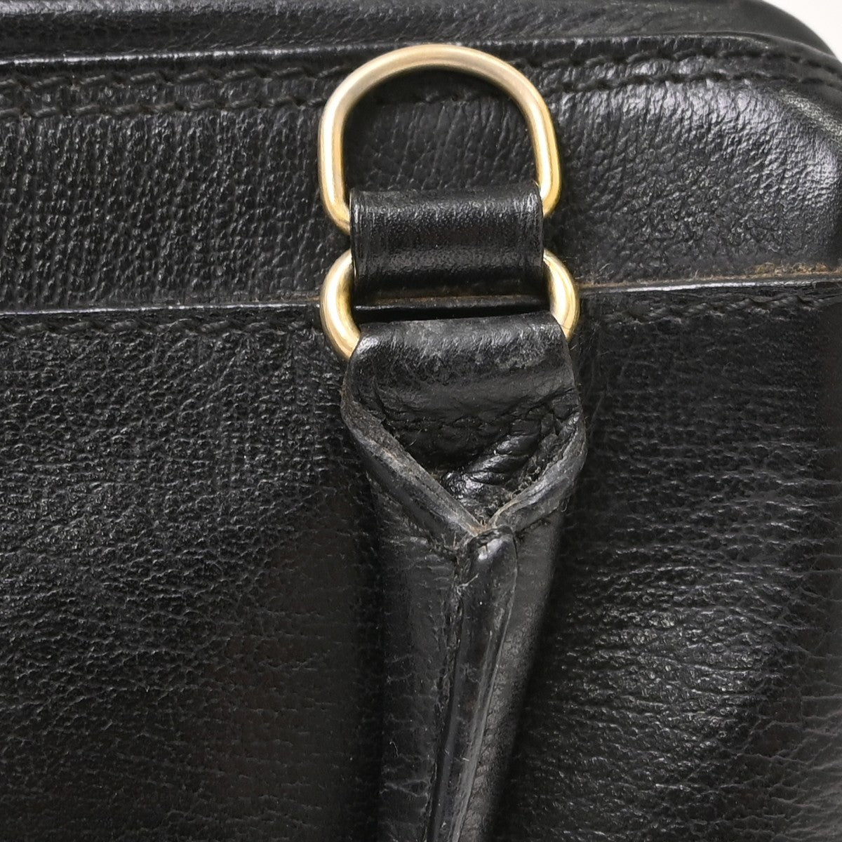 Fendi Convertible Boston Patent Black Leather Handbag (Pre-Owned)