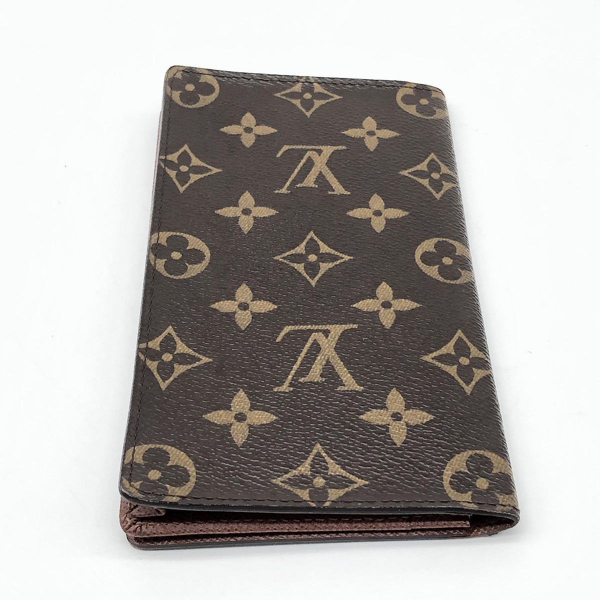 Louis Vuitton Long Wallet Bifold Monogram Canvas Brown Canvas Wallets Accessory (Pre-Owned)
