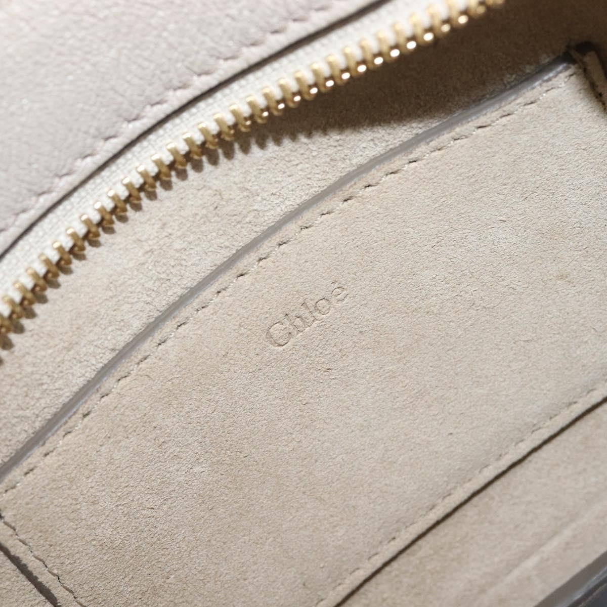 Chloe Pixie Belt Leather And Suede Beige Leather Handbag (Pre-Owned)