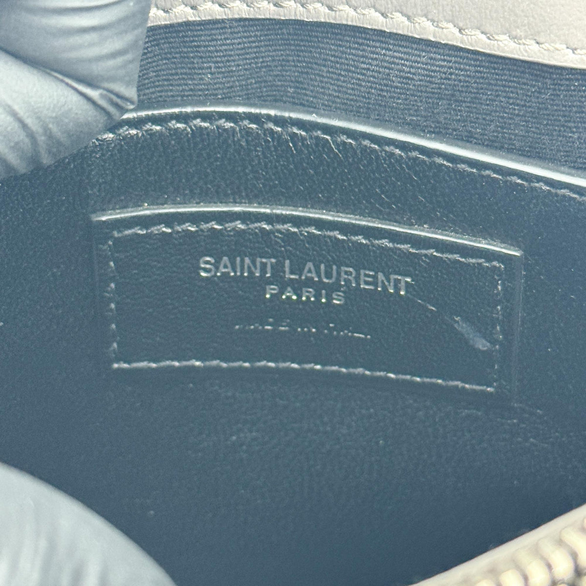 Saint Laurent Loulou Matelasse Chevron Leather Black Leather Shoulder Bag Bag (Pre-Owned)